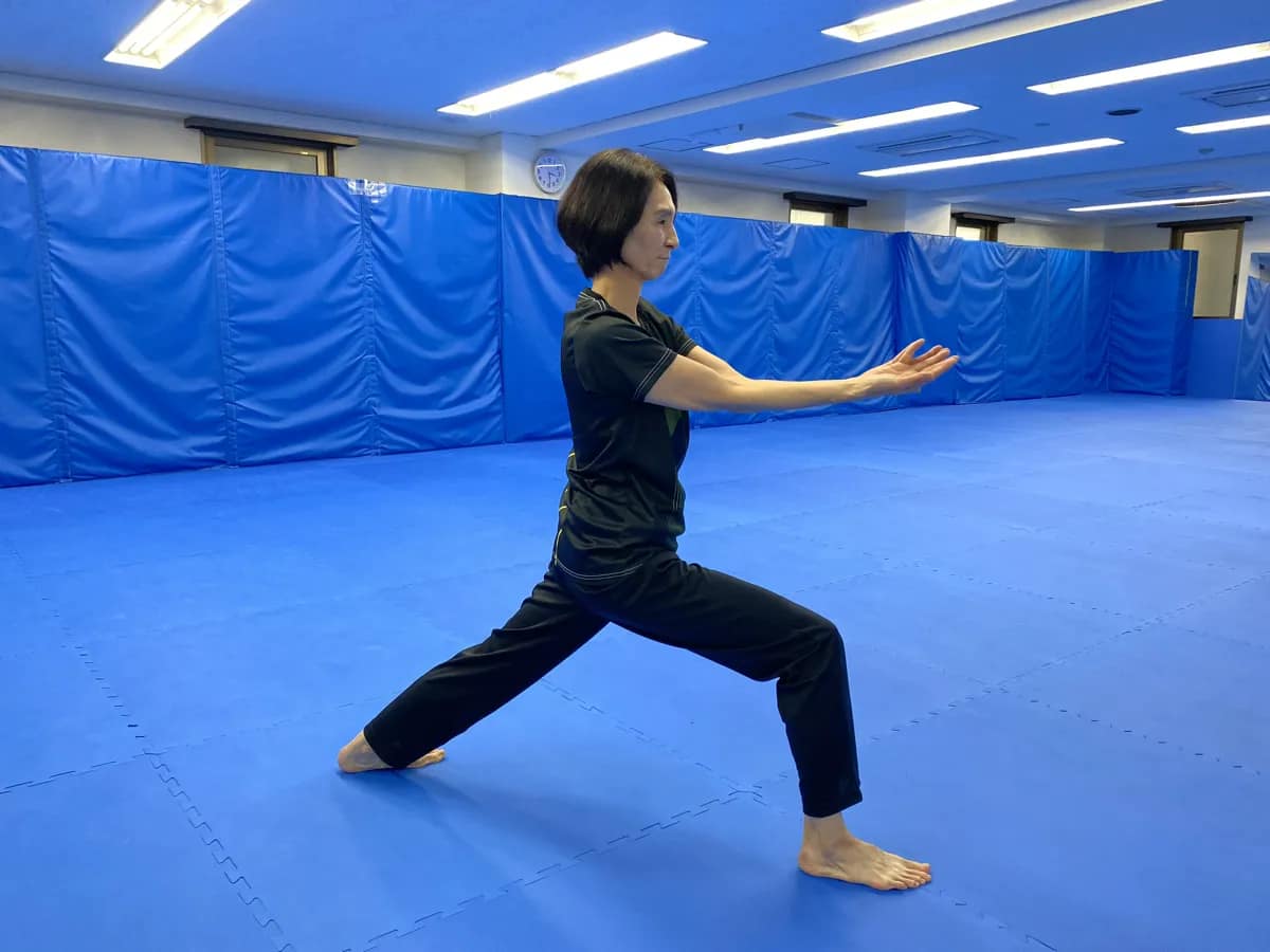 基本稽古中の指導者